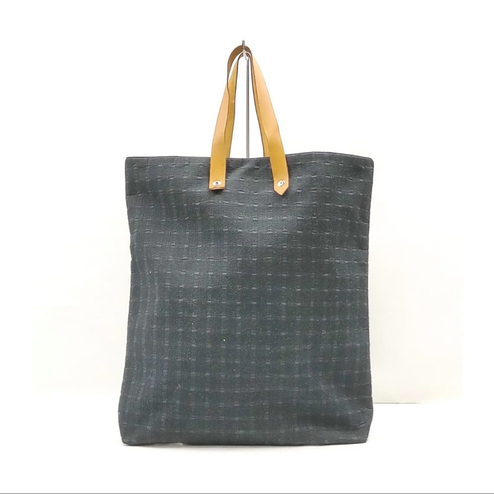 Hermes Hand Bag  Black Fabric
